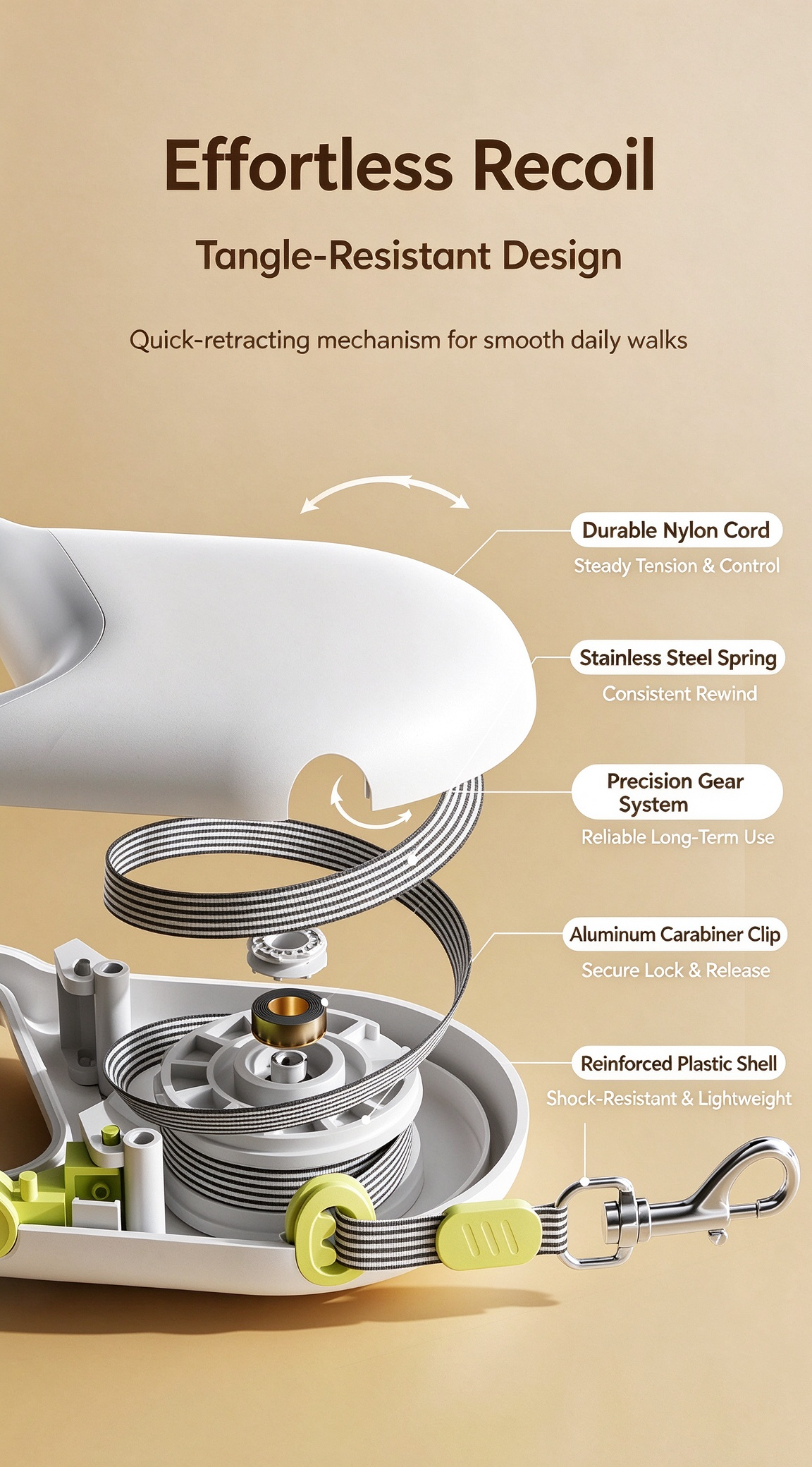 One-touch instant brake mechanism