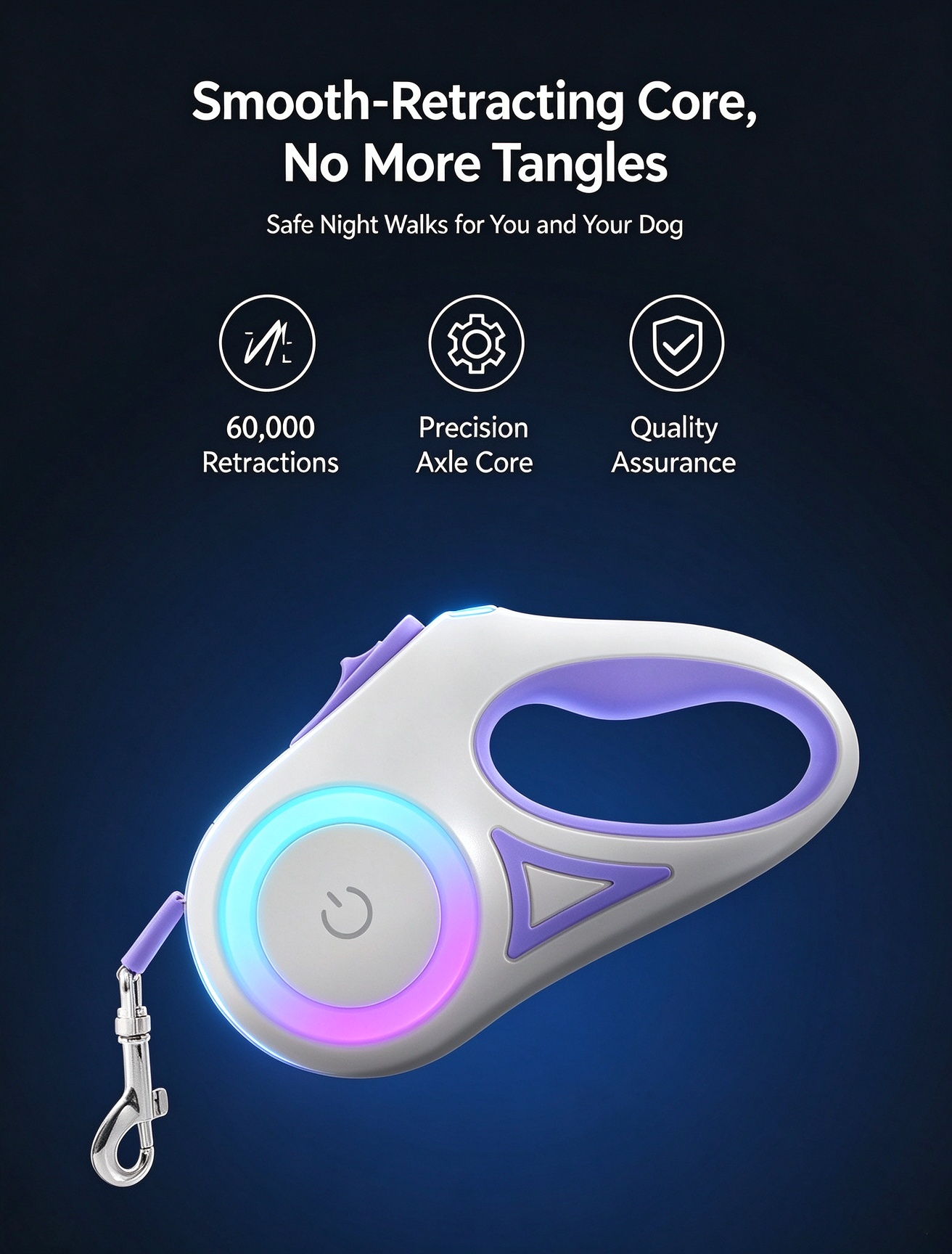 Tangle-free nylon tape retraction