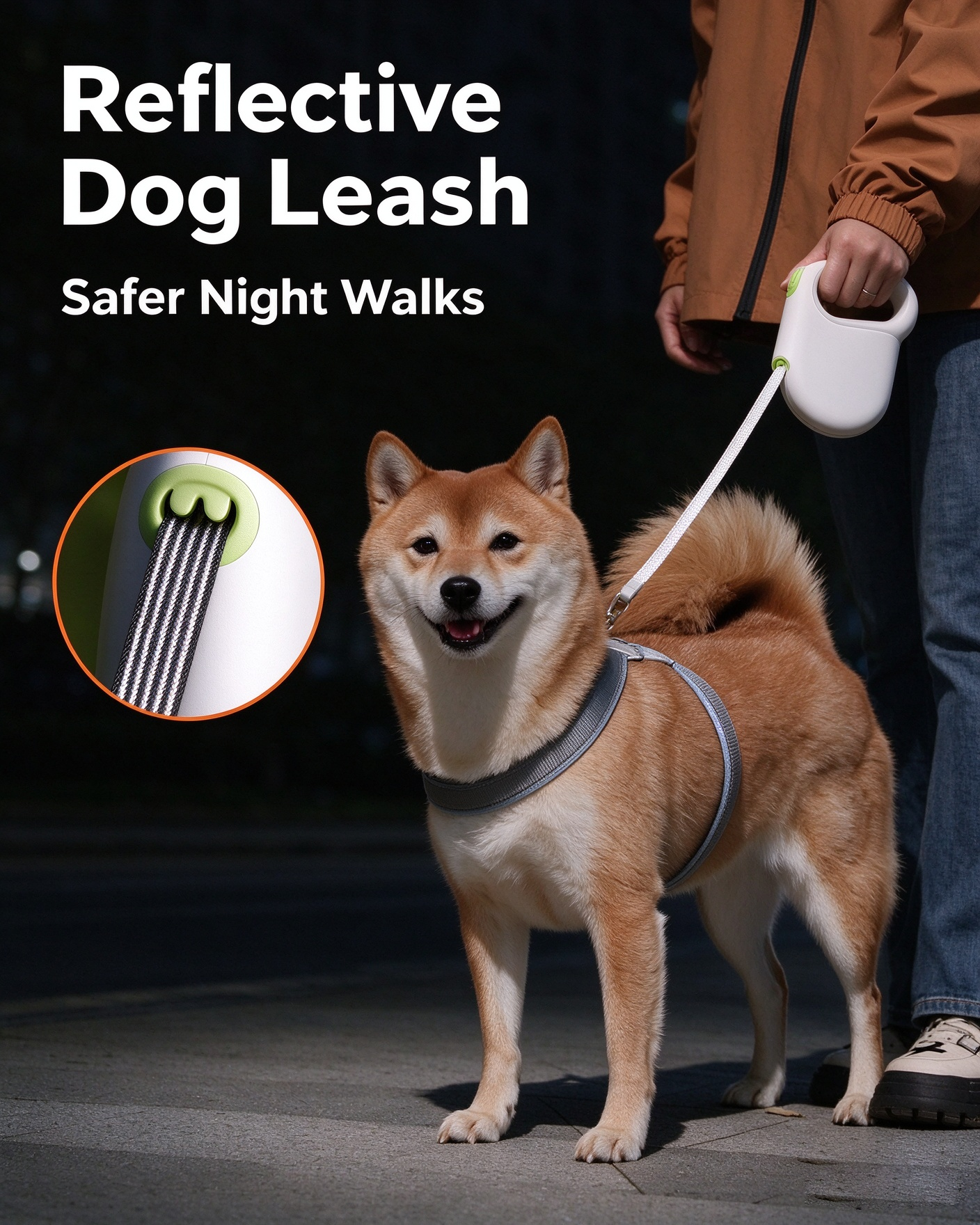 SNUGLEASH heavy-duty leash detail 1